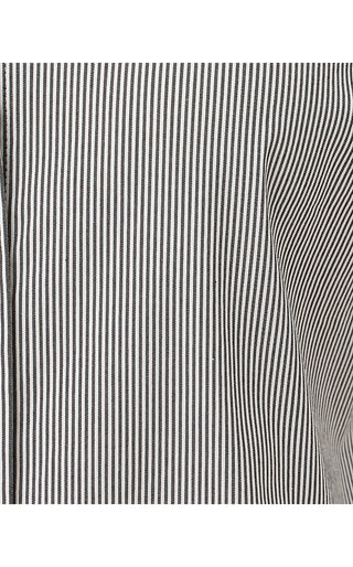 The Ricrac Lilly Shirt - Noir Mirror Shirting Stripe