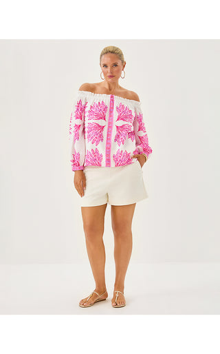 Kalinda Off The Shoulder Top - Pink Bliss Shady Babe Engineered