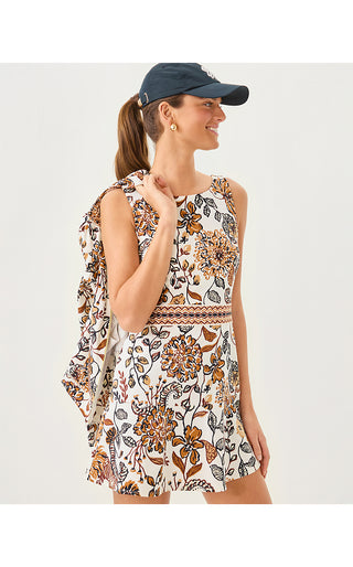 UPF 50+ Luxletic Fresh Squeeze Active Dress - Coconut Take Meowt Engineered