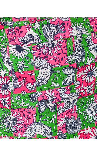 UPF 50+ Luxletic Monica 15" Skort - Cherry Blossom Pink Lil Chicken Check