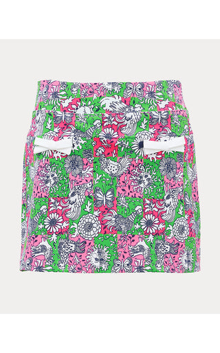 UPF 50+ Luxletic Monica 15" Skort - Cherry Blossom Pink Lil Chicken Check