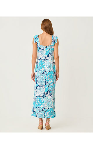 Bernice Maxi Dress - Capri Blue Rosanna