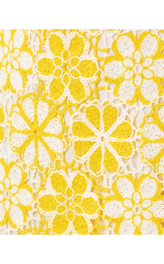 Cortney Crochet Shift - Mimosa Yellow Full Bloom