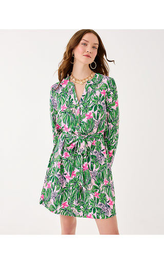 UPF 50+ Ensley Dress - Conch Shell Pink Roaring With Joy