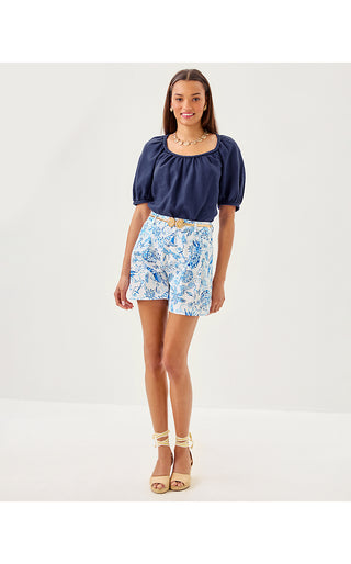 Dewey Stretch Short - Resort White Barefoot Beachcombers