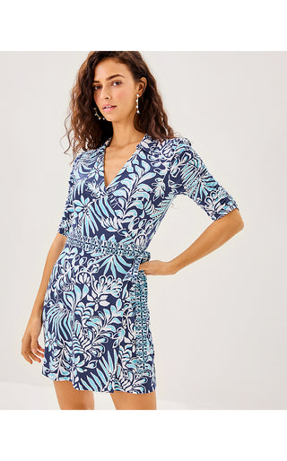 Ibby Skirted Romper - Sapphire Pool Summer Shorelines Engineered