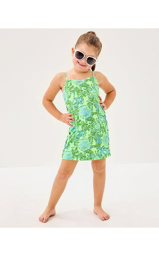 Girls Mini Shelli Dress - Cool Mint Catchin Rays