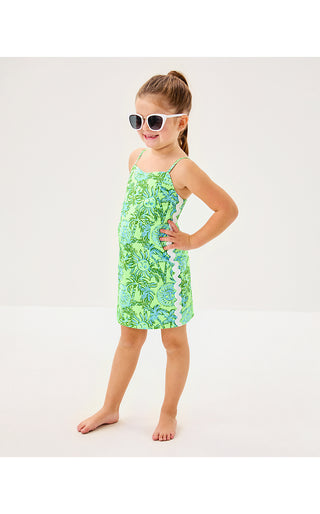 Girls Mini Shelli Dress - Cool Mint Catchin Rays