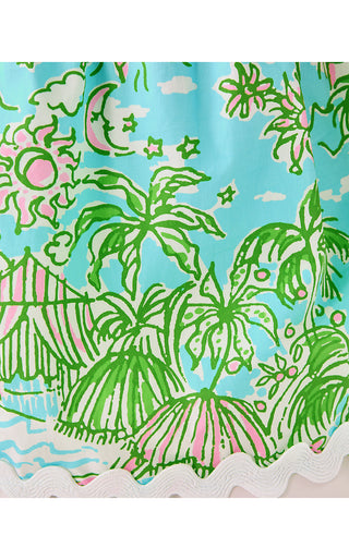 Jaydis Top - Fresh Water Blue Sunbathers Bliss