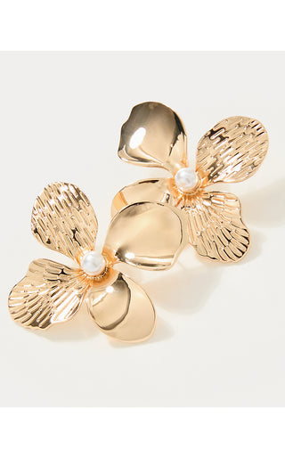 Shady Babe Earrings - Gold Metallic