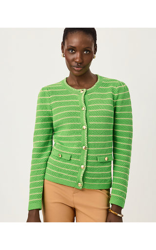 Maysen Cardigan - Chateau Green Beachy Stripe