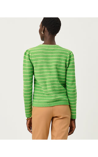 Maysen Cardigan - Chateau Green Beachy Stripe