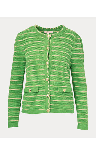 Maysen Cardigan - Chateau Green Beachy Stripe