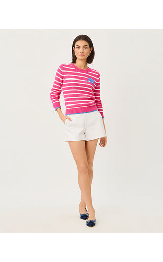 Jovienne Sweater - Pink Aster Shine Bright Stripe