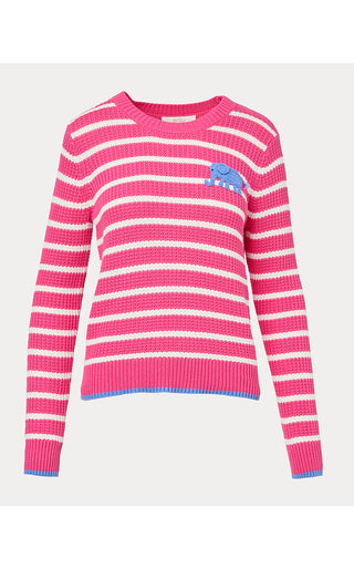 Jovienne Sweater - Pink Aster Shine Bright Stripe