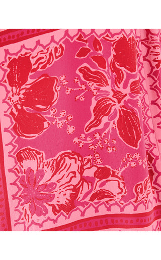 Jesslyn Silk Maxi Slip Dress - Sun Shell Pink Big Party Engineered Woven Maxi