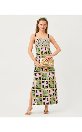 Vena Stretch Maxi Dress - Onyx Window Shopper