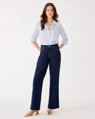 33" Aniston High Rise Straight Jean - Dark Wash