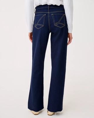 33" Aniston High Rise Straight Jean - Dark Wash