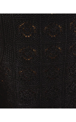 Lenalie Sweater Shell - Black Metallic