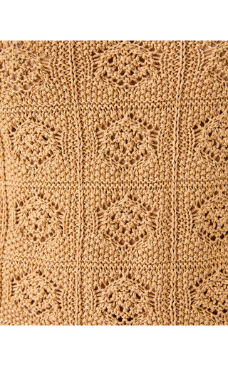 Lenalie Sweater Shell - Rattan Metallic