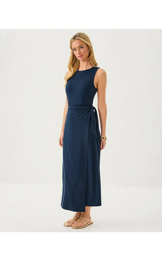 Estela Midi Dress - Low Tide Navy