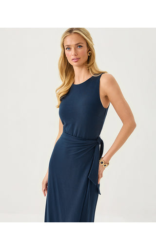 Estela Midi Dress - Low Tide Navy