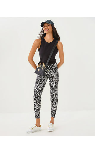 UPF 50+ Luxletic Island Mid Rise Jogger - Noir Purrfect Pounce Knit Jacquard