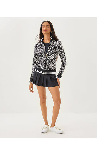 UPF 50+ Luxletic Regate Jacket - Noir Purrfect Pounce Knit Jacquard