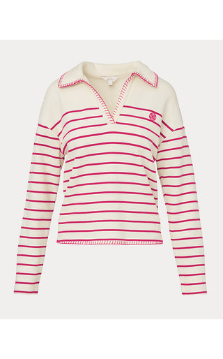 Corvaya Pullover - Berry Bouquet Legacy Stripe