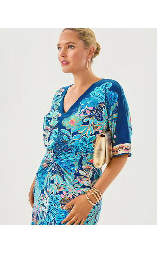 Adalyn Maxi Dress - Starlight Navy Best Fronds Forever Engineered