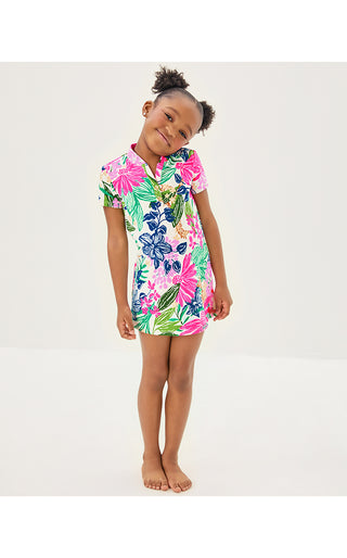 Girls UPF 50+ Luxletic Mini Love Active Dress - Multi Endless Summers