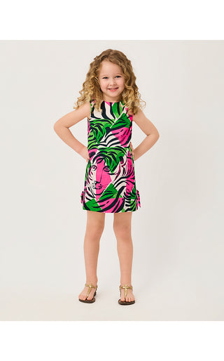 Girls Little Lilly Classic Shift Dress - Onyx Big Irv Engineered Little Lilly