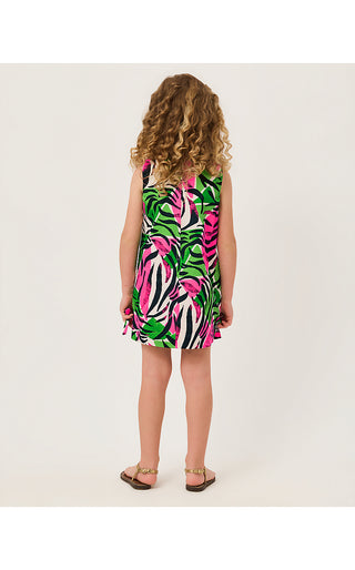 Girls Little Lilly Classic Shift Dress - Onyx Big Irv Engineered Little Lilly