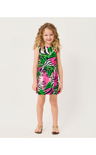 Girls Little Lilly Classic Shift Dress - Onyx Big Irv Engineered Little Lilly