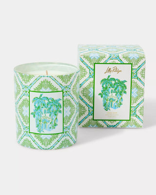 Trellis Printed Candle - Multi Bamboo Logo