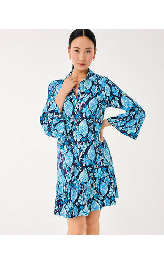 Delany Dress - Low Tide Navy Seashell Splendor