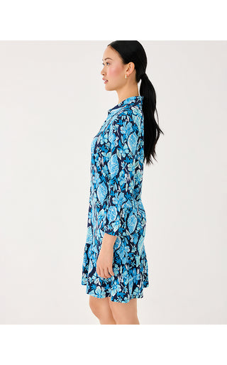 Delany Dress - Low Tide Navy Seashell Splendor