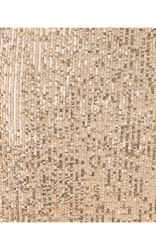 Aylin Sequin Midi Dress - Gold Metallic Treasure Box Sequin Knit