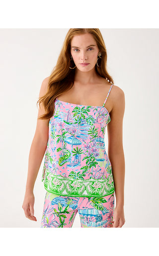 Caroline Sleeveless Top - Conch Shell Pink Sunny Dee Engineered