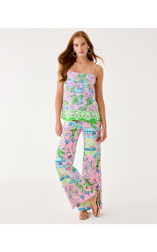 Caroline Sleeveless Top - Conch Shell Pink Sunny Dee Engineered