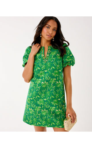 Jarren Dress - Bamboo Green Sunseeker Jacquard