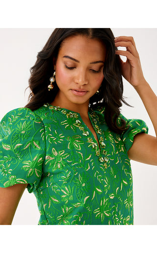 Jarren Dress - Bamboo Green Sunseeker Jacquard