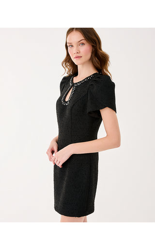 Emmylou Boucle Dress - Noir Chic Chick Boucle