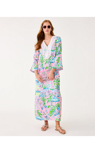 Ocleppo Maxi Caftan - Conch Shell Pink Oversized Sunny Dee