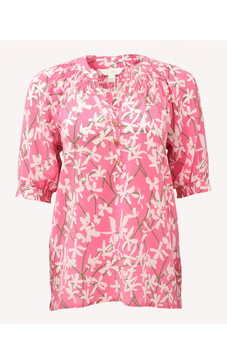 Elsa Short Sleeve Top - Confetti Pink Liza