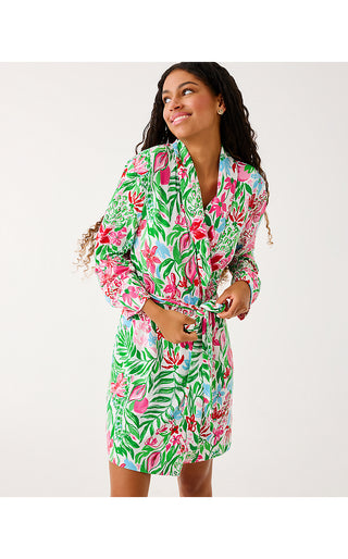 Janine Pajama Robe - Multi Glowing Gardens