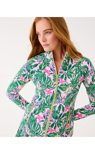 UPF 50+ Luxletic Mysa Active Jacket - Conch Shell Pink Roaring With Joy