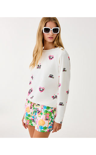 Ballad Long Sleeve Sweatshirt - Coconut Disney Half Drop