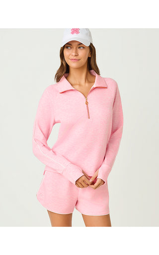 UPF 50+ Elemis Pullover - Heathered Conch Shell Pink